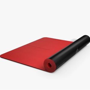 Brand new Peloton Reversible workout and yoga mat 26” X 71” black red exercise